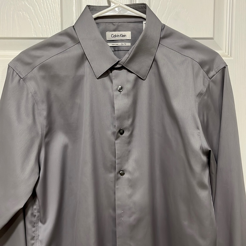 Calvin Klein Grey Button down